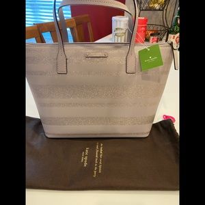 NWT Kate Spade Hani lane glitter tote